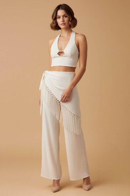 IVORY FRINGE RESORT 3-PIECE SET