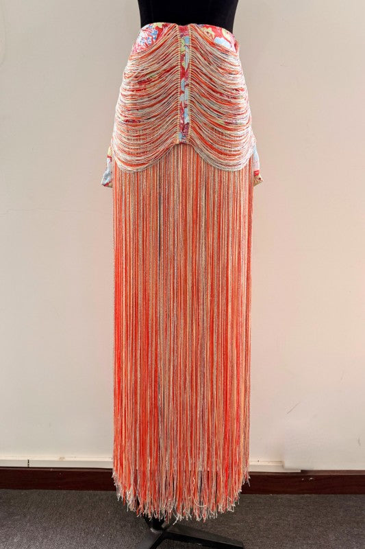 FESTIVAL FRINGE STATEMENT SKIRT — PRE-ORDER