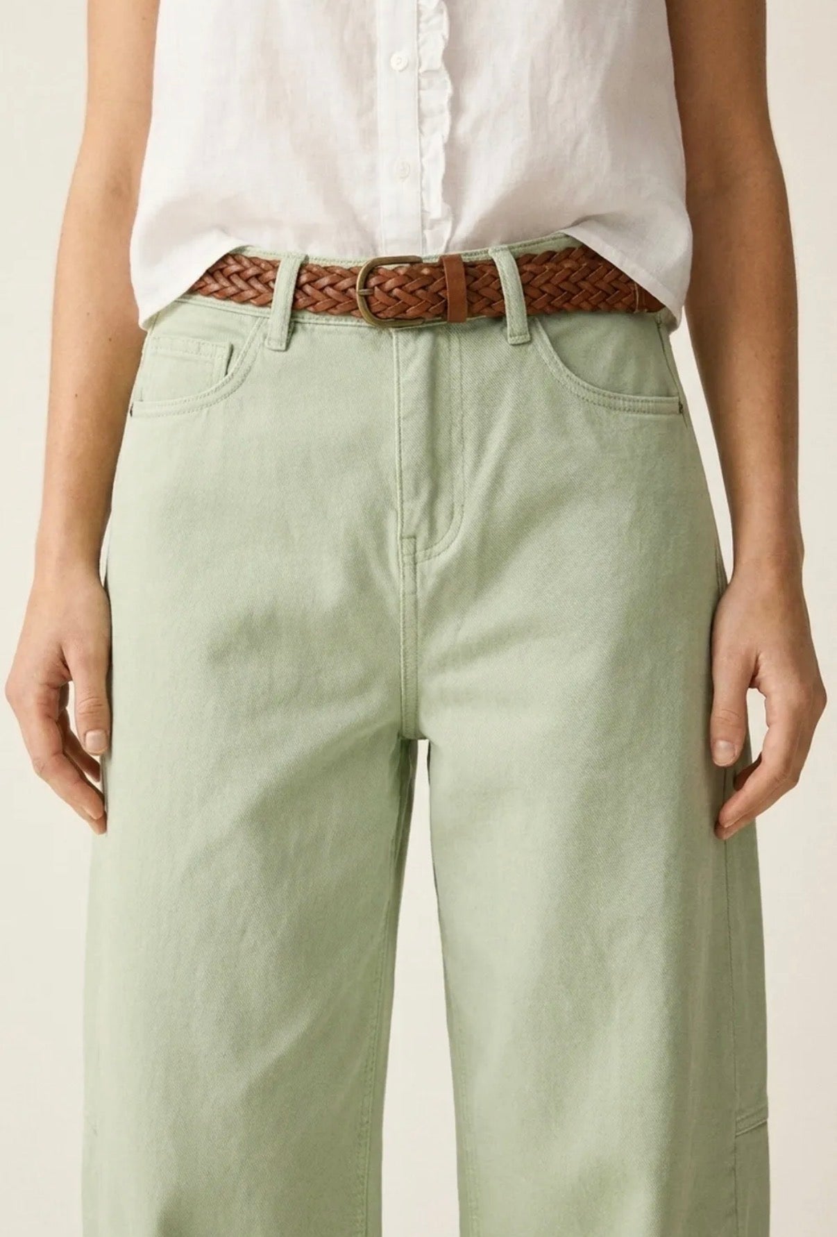 SAGE BARREL PANTS