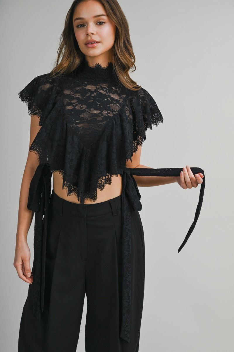 VINTAGE LACE RUFFLE TOP – Catalina Puerto Rico