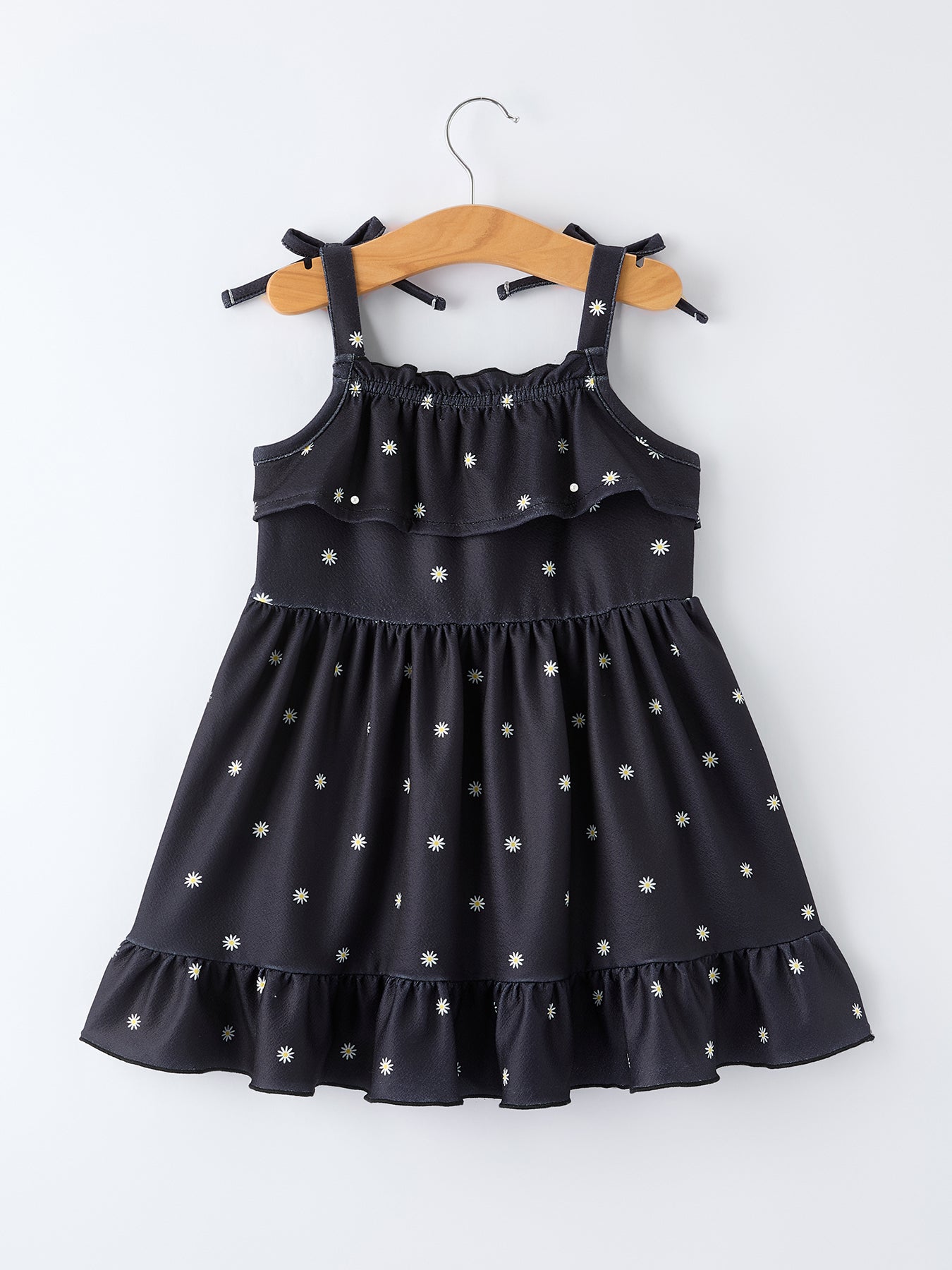 Vestido de verano con lazo para niñas Daisy