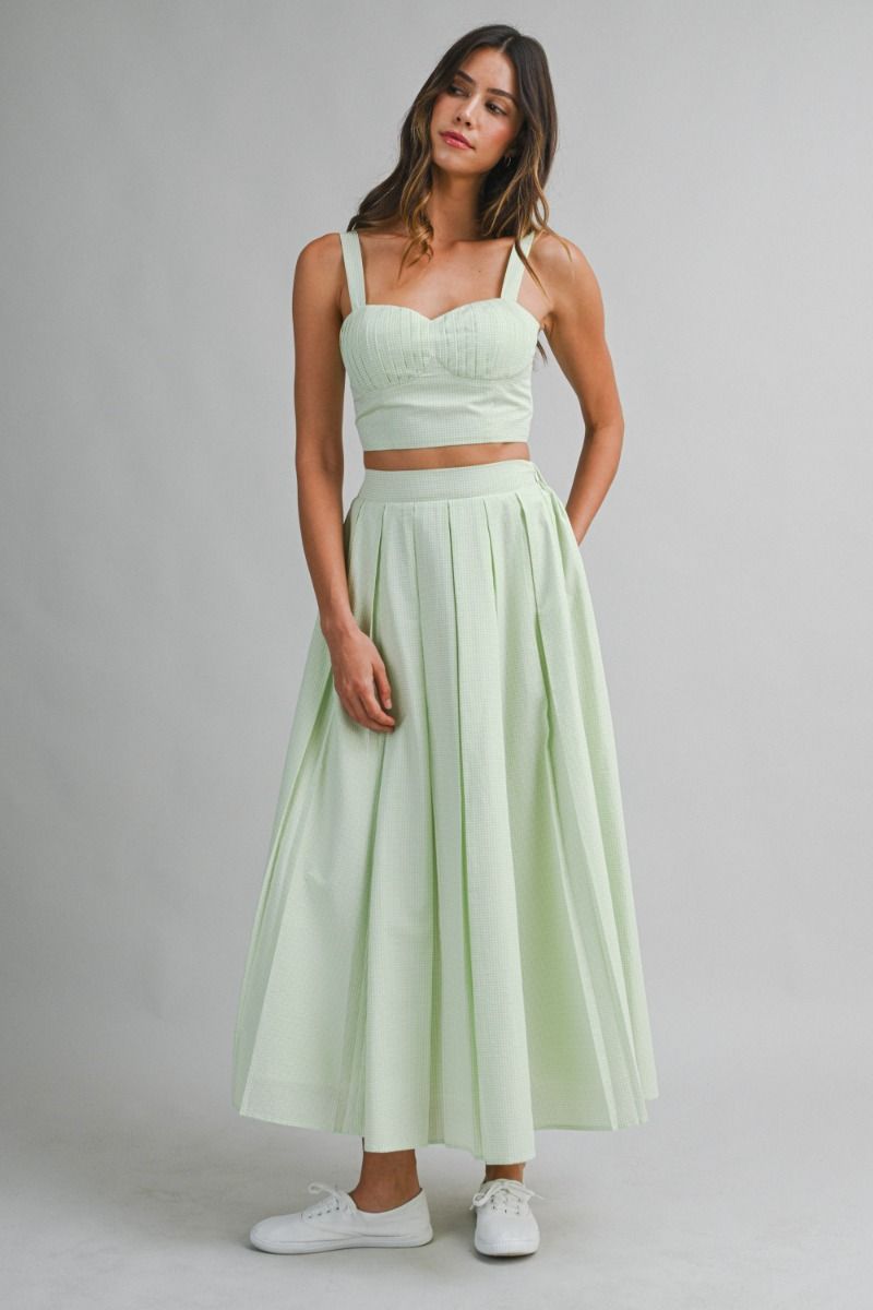 SAGE SERENA GINGHAM SET