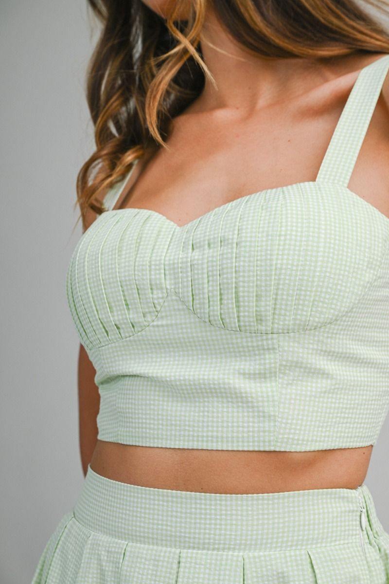 SAGE SERENA GINGHAM SET