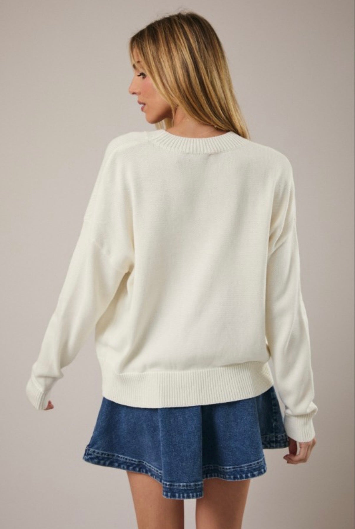 FRUIT PATCH KNIT SWEATER