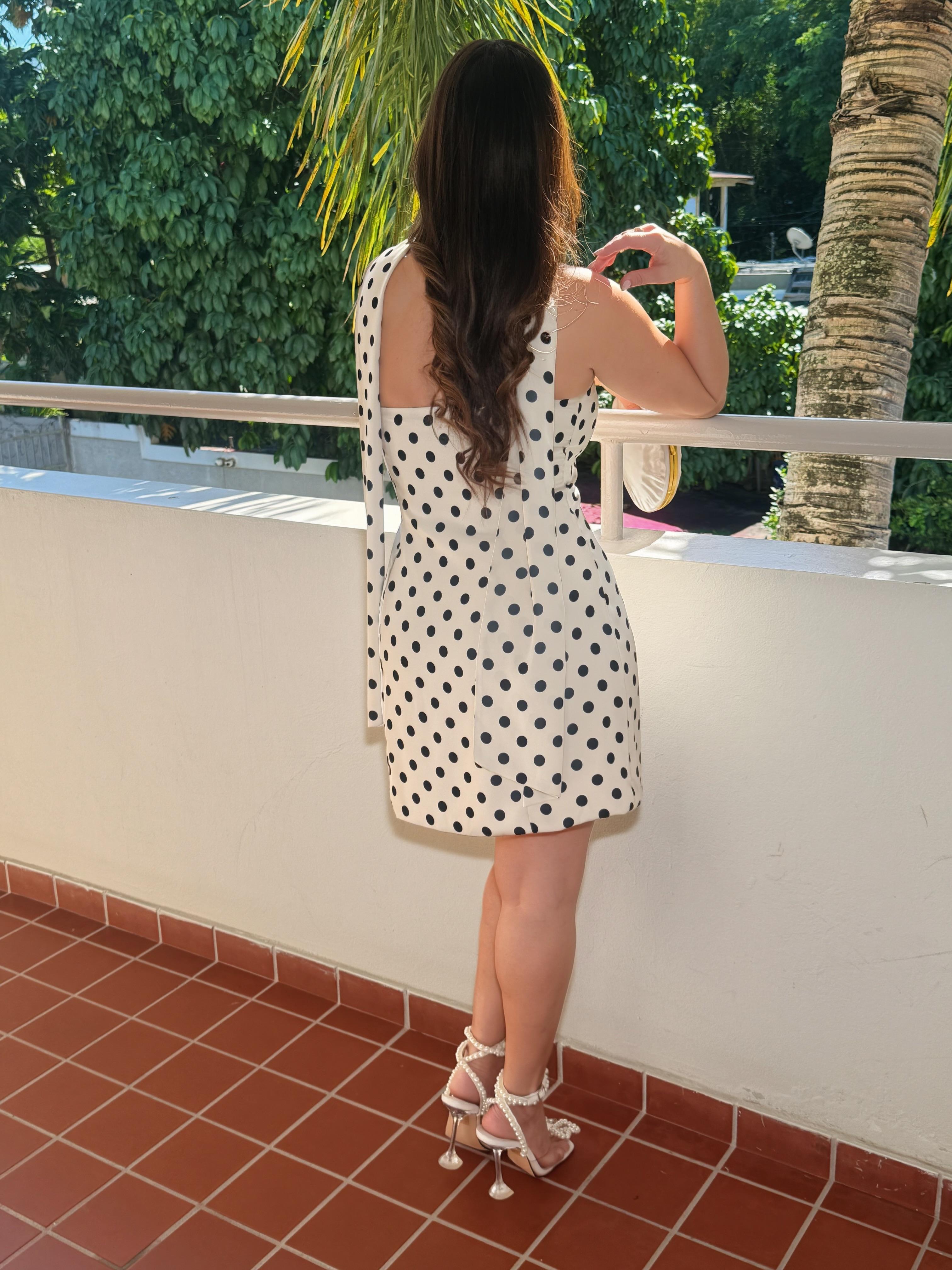 POLKA DOT TUBE MINI DRESS
