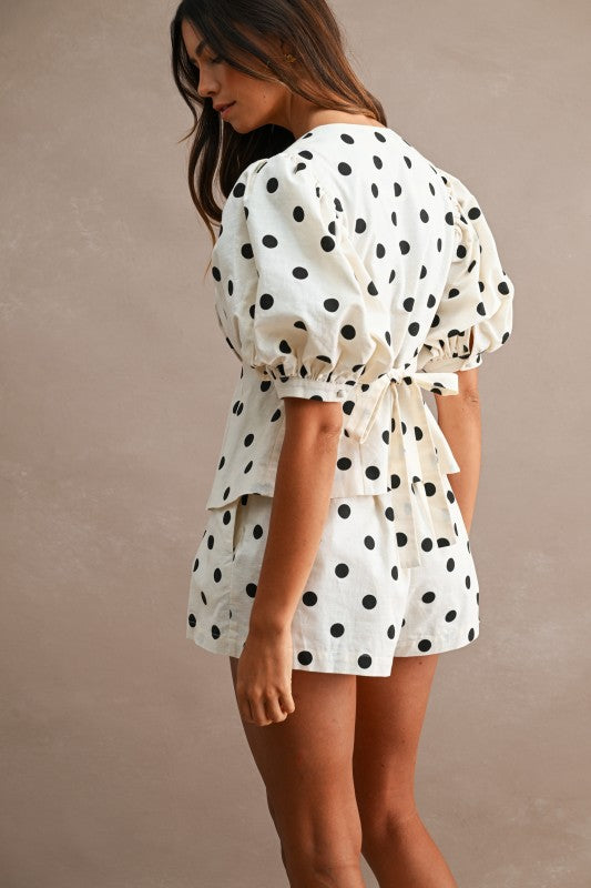 POLKA DOT LINEN SET