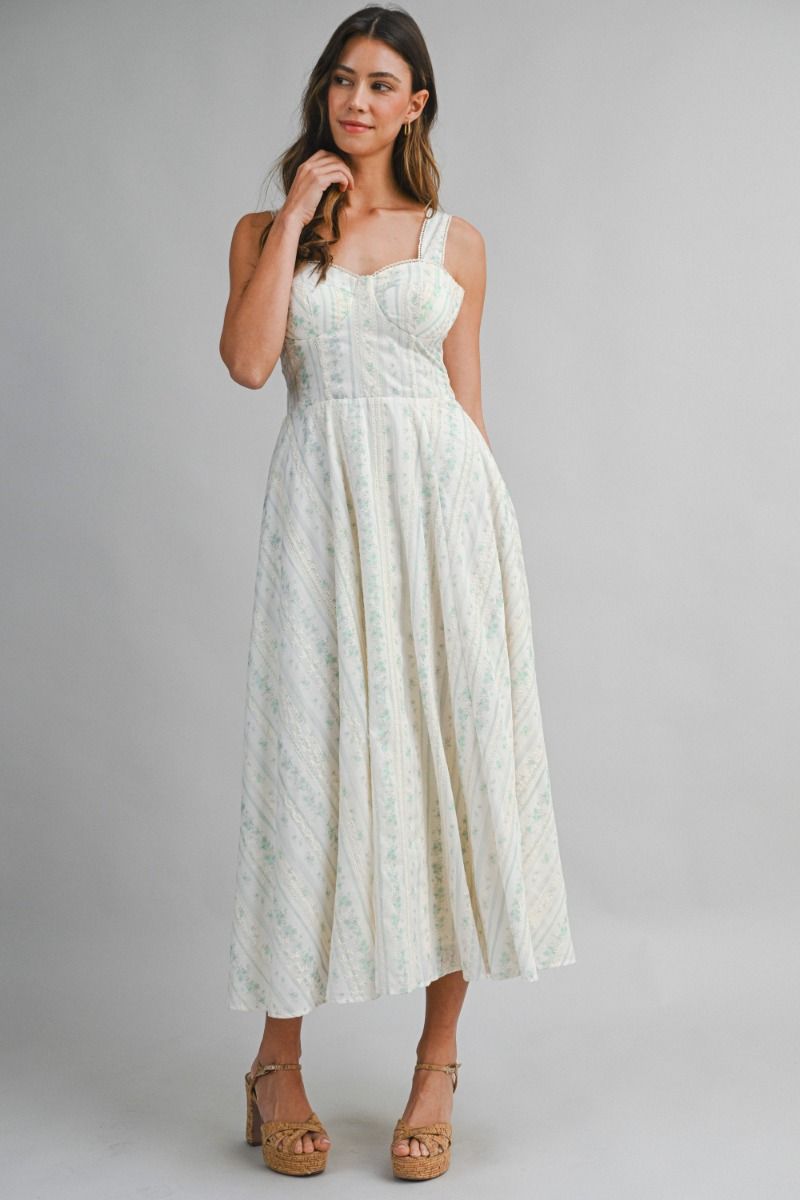 GARDEN BOW MIDI DRESS