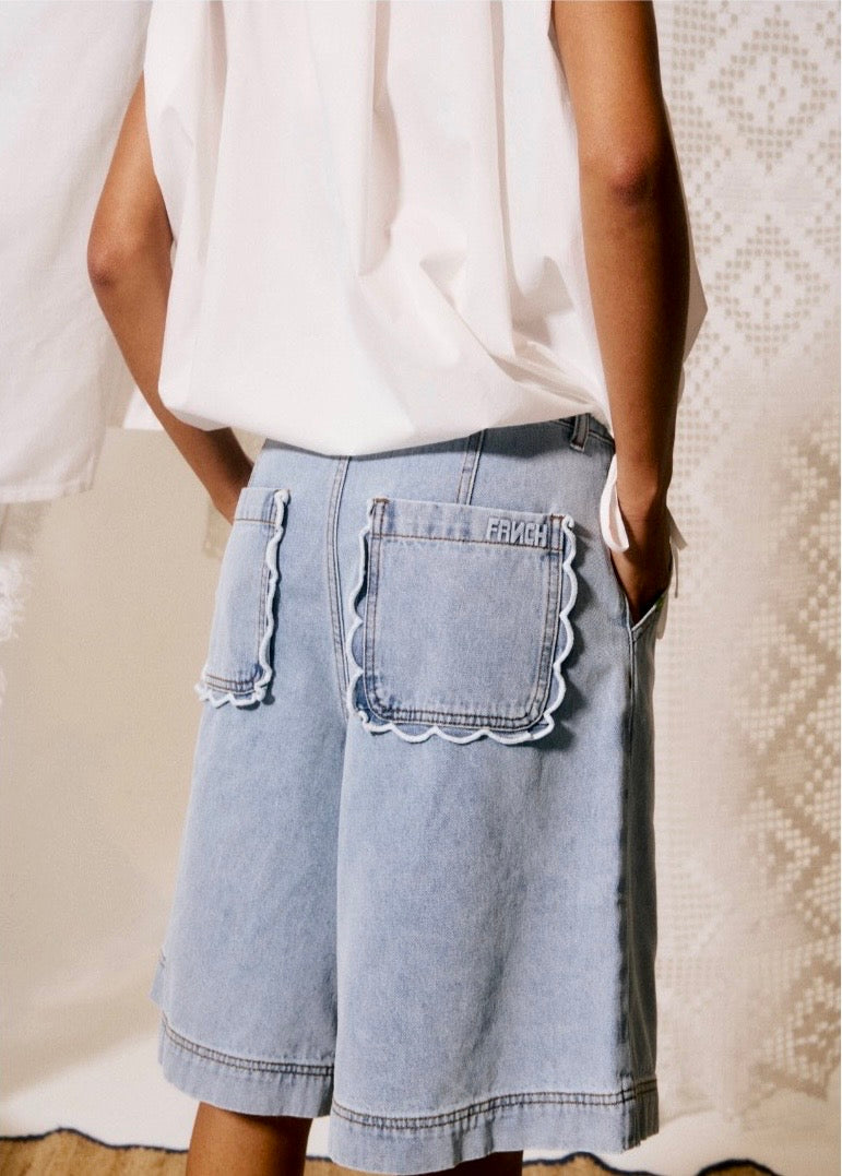 CONJUNTO LILLO CHALECO + GASPARE SHORT AZUL