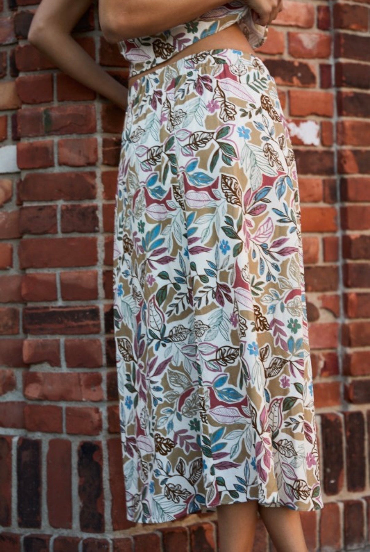 ECRU ABSTRACT MAXI SET