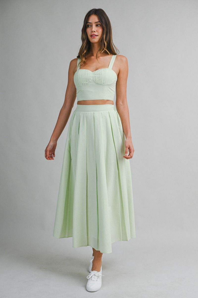 SAGE SERENA GINGHAM SET
