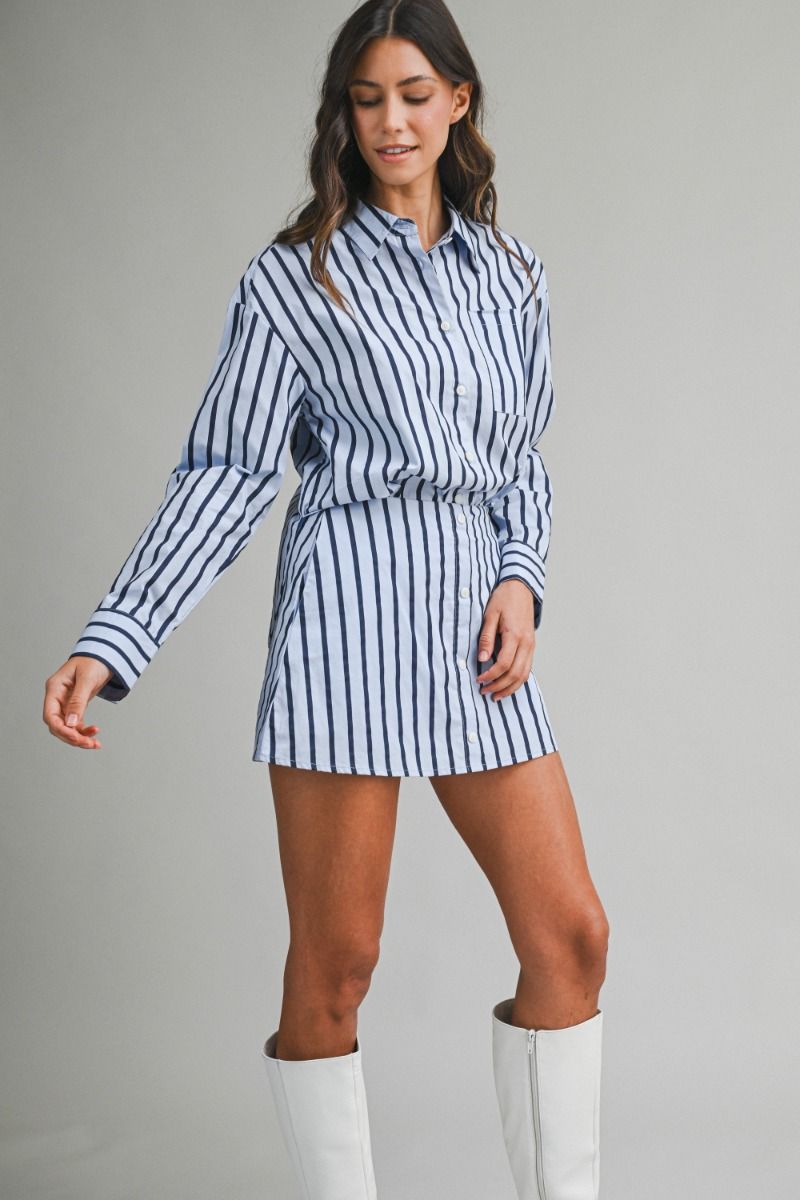 PARK AVENUE STRIPED SKORT SET
