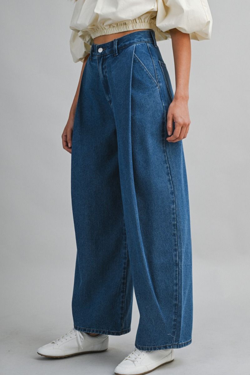 PANTALONES VAQUEROS ANCHOS SASTRE