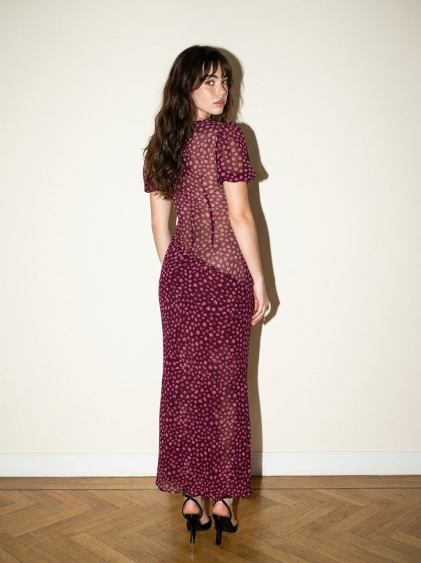 POLKA DOT SWEETHEART MAXI DRESS