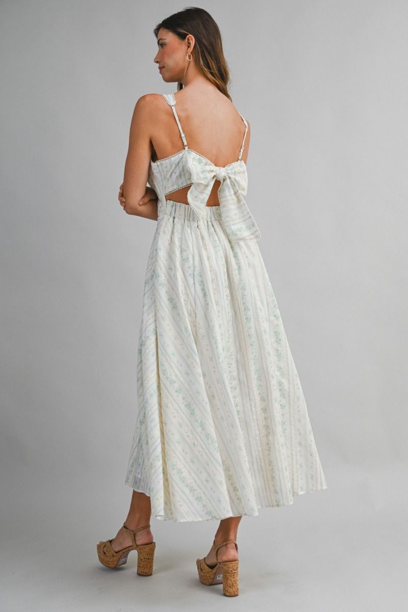 GARDEN BOW MIDI DRESS