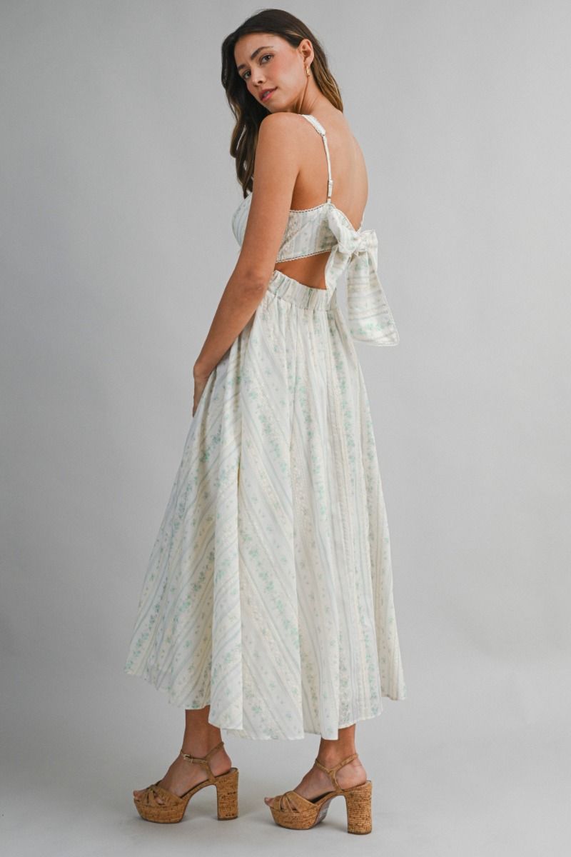 GARDEN BOW MIDI DRESS