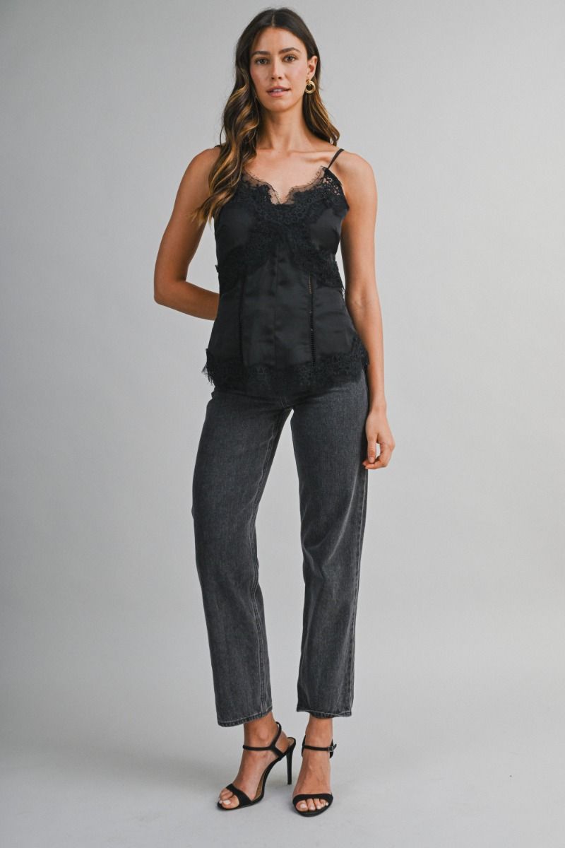 MIDNIGHT LACE CAMI