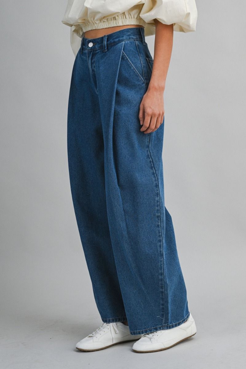 PANTALONES VAQUEROS ANCHOS SASTRE