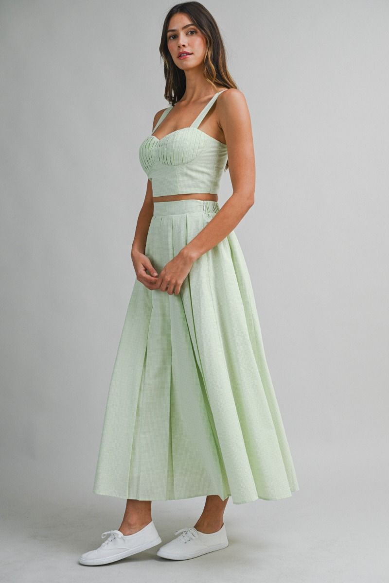 SAGE SERENA GINGHAM SET