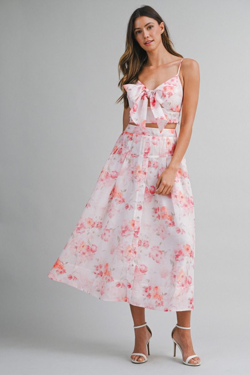 FLORAL BOW MIDI SET