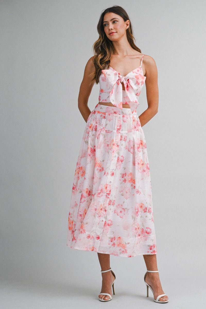 FLORAL BOW MIDI SET