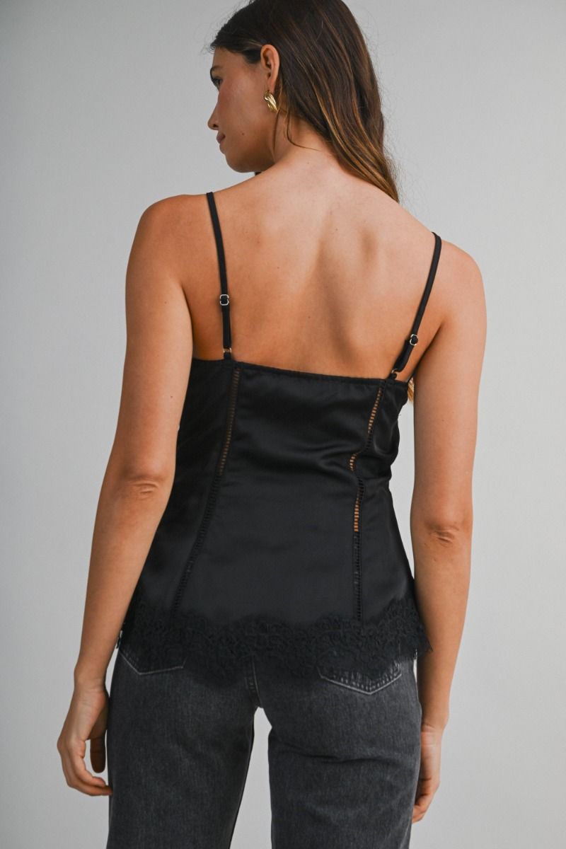 MIDNIGHT LACE CAMI