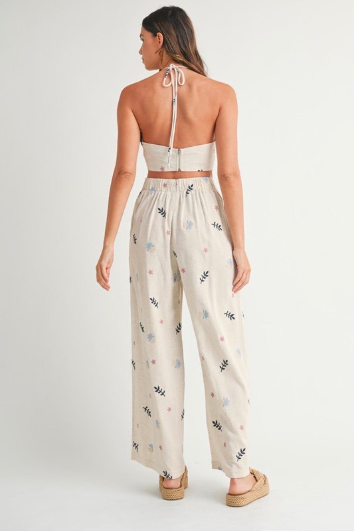 AMIRI CONTRAST SCALLOP LINEN SET