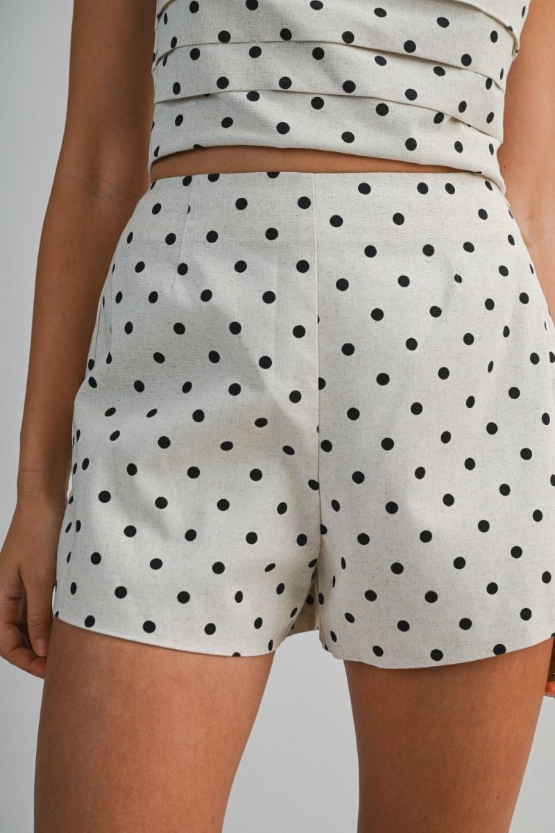 OATMEAL POLKA DOT SET