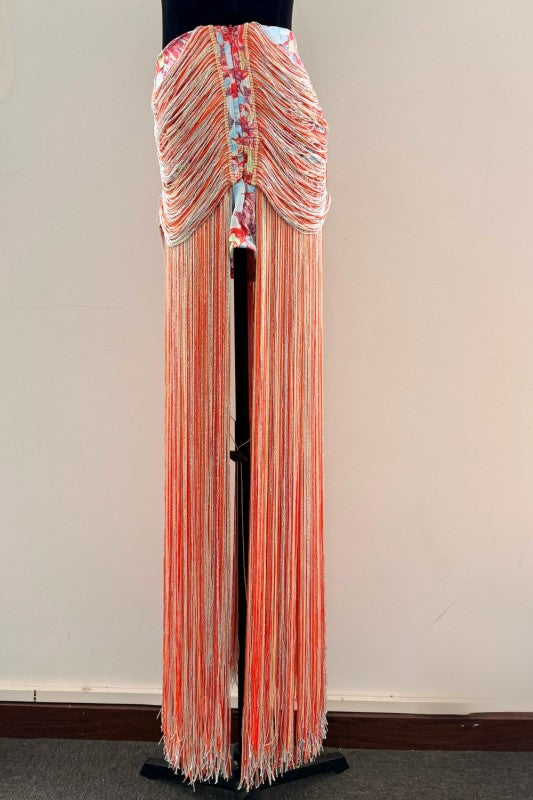 FESTIVAL FRINGE STATEMENT SKIRT — PRE-ORDER