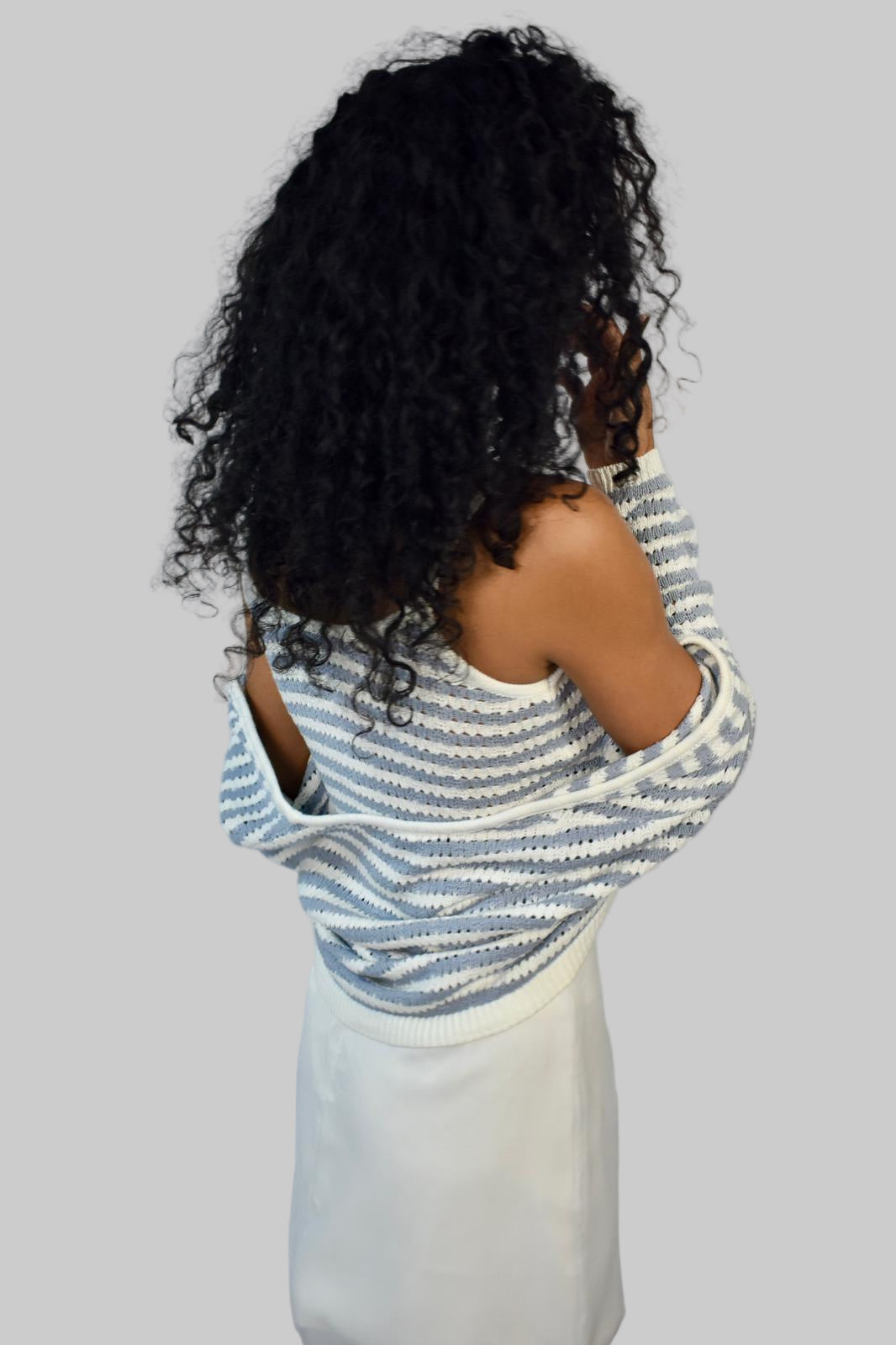 CROCHET KNITTED CARDIGAN + TANK TOP SET