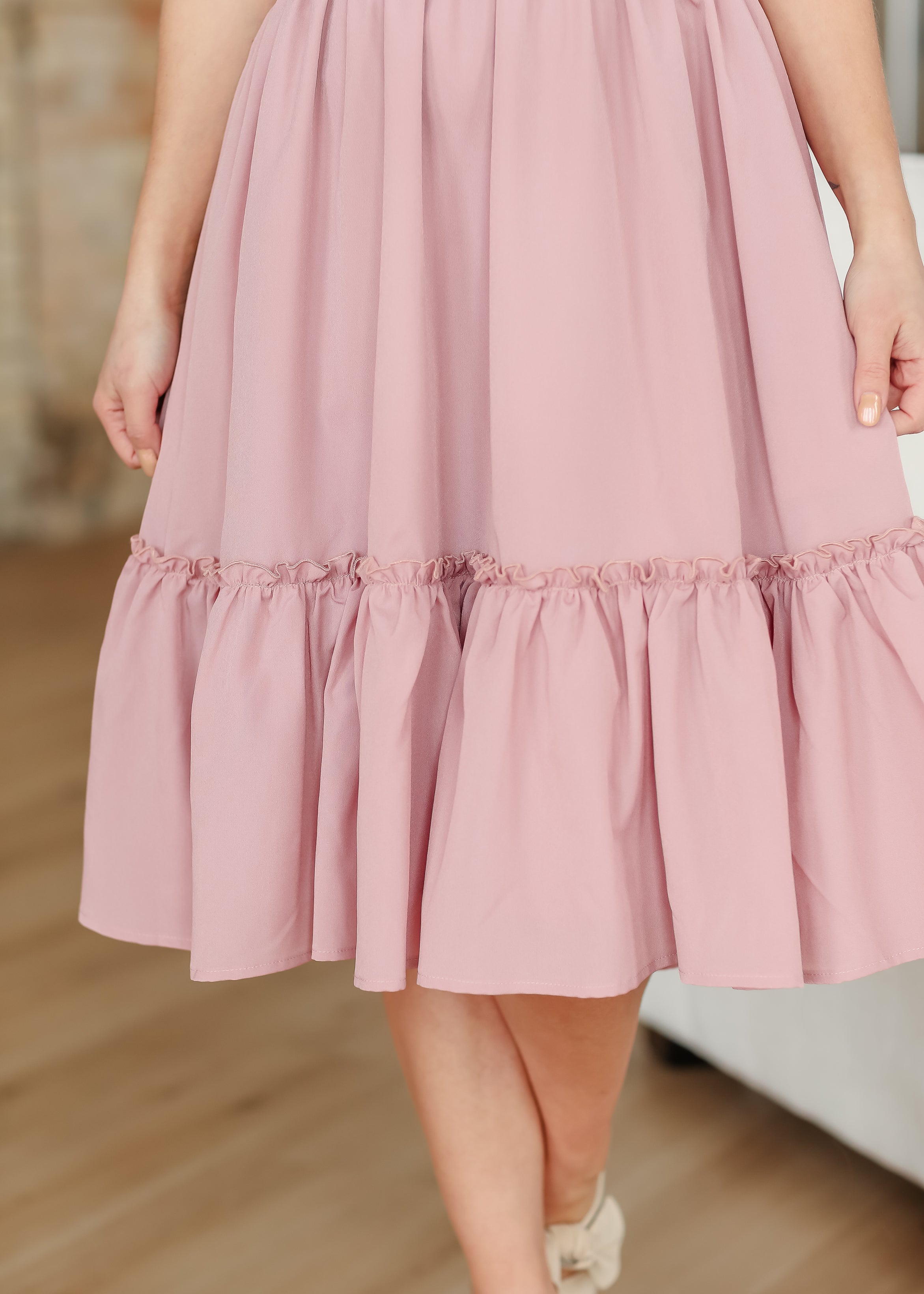 Vestido Midi con Escote en V Sophie